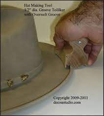 Built To Order Groove Tolliker Hat Making Tool Pencil Curl Etsy Hat Making Pencil Curls Cowboy Hat Styles