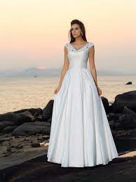 Wedding dress for bride 2020,beach vintage a line backless boho lace summer wedding dresses women plus size wedding dress 3.7 out of 5 stars 305 $129.99 $ 129. Absolute Lovely Princess Style V Neck Beading Long Taffeta Beach Wedding Dresses Joybetty Online