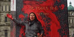 Victoria videos and latest news articles; Queen Victoria Statue Vandalized With Red Paint During Protest At Bc Legislature News