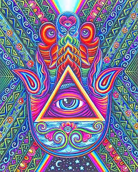 Abstract painting is a form of imagination that is processed by the artist in the search for the essence of the object. Third Eye Psychedelic Art New Paint By Number Numeral Paint