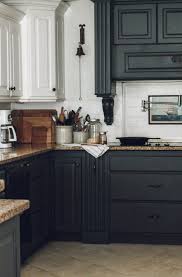 Things are getting colorful with kitchen cabinets. Kitchen Update Why I Still Love The Dark Cabinets The Wicker House