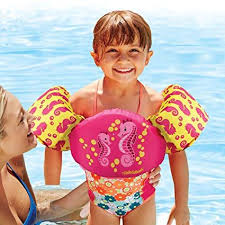 Amazon Com Swimschool Uscg Approved Tot Swimmer With Arm Floaties Type V Life Jacket Pfd Medium Large Pink Yellow Floaties Toddler Floaties Kid Swim Suits