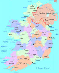 Где находится северная ирландия,на карте. Detalnaya Administrativnaya Karta Irlandii S Krupnymi Gorodami Irlandiya Evropa Maps Of The World Karty Vseh Regionov Stran I Territorij Mira