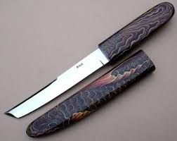 Rc 62 Koi Art Tanto By David Brodziak Blade 440c Stainless Steel Handle Beefwood Scabbard Beefwood Embellish Trucs Et Astuces Couteau Survie Coutellerie