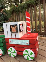 Oh My I Love Love Love How My Little Crate Train Turned Out I Got My Inspir Outdoor Christmas Decorations Christmas Decorations Diy Outdoor Christmas Crafts
