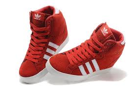 Adidas Black And Red High Tops Nikeshoes On Adidas Shoes Women Sneakers Men Fashion Adidas Shoes Outlet
