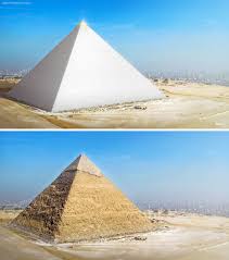 D'un coupon rabais à imprimer ? How The Great Pyramid At Giza Looked In 2560 Bce Great Pyramid Of Giza Pyramids Of Giza Pyramids Egypt