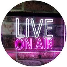 Live On Air Led Neon Light Sign Led Neon Lighting Neon Light Signs On Air Sign