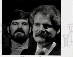 1983 Press Photo Sculptor Russell Jacques & artist Michael Jacques, MA