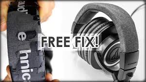 Flaky Headband Diy Fix Audio Technica Ath M50 Youtube