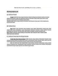 Tren dan isu keperawatan komunitas. Doc Trend Dan Isu Keperawatan Lansia Ridzwan Hanniedi Academia Edu