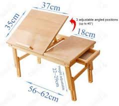 Solid Wood Foldable Notebook Laptop Table Adjustable Height Angle Folding Food Bed Lap Top Ideias Para Oficinas Mesas E Cadeiras Dobraveis Moveis Dobraveis