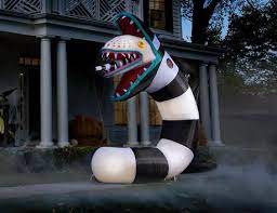 Buy yours now before we sell out. Giant Sandworm From Beetlejuice Inflatable Lawn Decoration