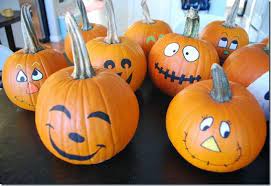 Painted Pumpkin Faces - Google Search Cute Pumpkin Faces Painted Pumpkins Pumpkin Face Paint
