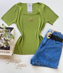 Blusa Feminina Modal Manga Curta | Fernanda Ramos Store