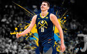 Nikola jokic needs at least eight more double to match harden. Download Wallpapers Nikola Jokic Serbian Basketball Player Denver Nuggets Forward Blue Yellow Paint Splashes Creative Art Nba Usa Basketball National Basketball Association Grunge For Desktop Free Pictures For Desktop Free