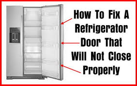 If your refrigerator seems unsteady or you want the doors to close easier, adjust the refrigerator tilt using these instructions. How To Fix A Refrigerator Door That Will Not Close Properly