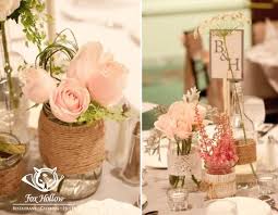 Diy Vintage Wedding Decor I Love The Burlap And Mason Jar Idea Wedding Centerpieces Mason Jars Vintage Wedding Centerpieces Wedding Centerpieces
