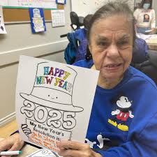 Our participants and staff from ADHC Winnetka started their 2025 with  colors and excitement for the new year. Everyone wrote their new years  resolutions, under their colorful designs. We look forward to