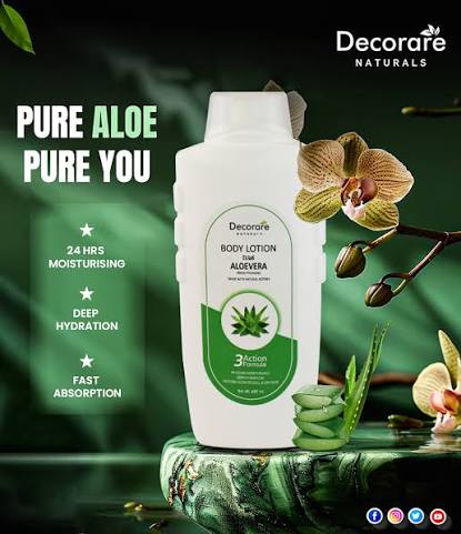 DECORARE BODY LOTION WITH ALOEVERA 650ML