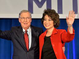 Senator mitchell mcconnell's sudden increase in net worth was due to an inheritance received by his wife, former secretary of transportation elaine chao, after the death of her mother in 2007. Inside Mitch Mcconnell And Elaine Chao S 25 Year Marriage