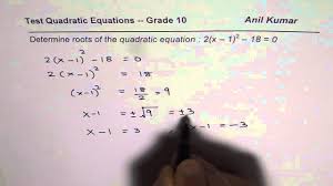 To find the vertex form of the parabola, we use the concept completing the square method. Determine Roots Of Quadratic Equation In Vertex Form Youtube