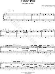 And the swan from carnival of the animals. Johann Pachelbel Canon In D Sheet Music Piano Solo In D Major Transposable Download Print Sku Mn0055963