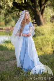 Silk Veil Water Flowers Medieval Head And Hair Covering Wedding Dresses With Flowers Beautiful Costumes Silk Veil