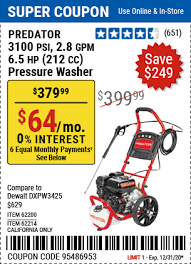 Harbor freight tools usa, inc. Harbor Freight Tools Coupon Database Free Coupons 25 Percent Off Coupons Toolbox Coupons 3100 Psi 2 8 Gpm 6 5 Hp 212 Cc Gas Powered Pressure Washers With 25 Ft Hose