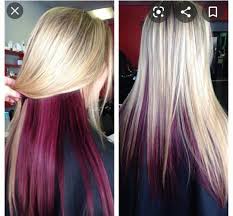 Pin By Brandi Surber On Hair And Makeup In 2020 Blonde And Burgandy Hair Hair Color Underneath Blonde Hair Color