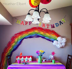 Pin By Katina Byford Winter On Kiddos Rainbow Birthday Party Rainbow Decorations Little Pony Birthday Party