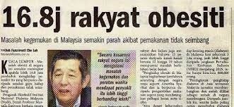 Ini juga menunjukkan malaysia negara yang 'mewah' dengan makanan, rezeki makanan melimpah ruah serta mengutamakan makanan sedap tanpa memikirkan kesannya. Peningkatan Obesiti Di Malaysia