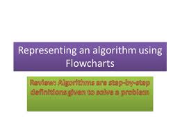 Representing An Algorithm Using Flowcharts Ppt Video