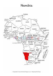 This map of southern africa shows some of the most popular tourist areas in southern africa including the greater kruger national park, cape town and the garden route in south africa; Namibia On Map Of Africa