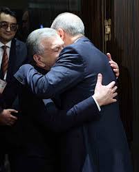 Cumhurbaşkanı Erdoğan Özbekistan Cumhurbaşkanı Mirziyoyev ile görüştü