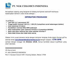 Maybe you would like to learn more about one of these? Loker Cikarang Oktober 2021 Via Email Info Lowongan Kerja Gratis