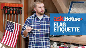 I was thinking of using adhesive velcro strips, but i don't know if that would damage the drywall. How To Hang The American Flag Ask This Old House Youtube