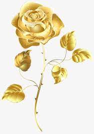 Rose Clipart Color Clipart Rose Gold Flowers Golden A Clipart Gold Clipart Flower Art Rose Clipart Gold Flowers