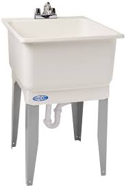 utility sink tub white floor mount 20