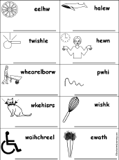 Anagrams and words you can . Letter W Alphabet Activities At Enchantedlearning Com