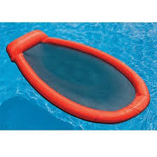 Mesh Lounge Swimming Pool Float Red By Intex 24 99 Stay Comfy Cool In The Mesh Lounge The Mesh Bottom Keeps You Cool As The Pool Lounge Pool Pool Lounger