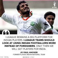 First live football show from pakistan, we do preview and review shows of the biggest and latest european club matches weekly. Jo Paul Ancheri Indian Football Team For World Cup Facebook