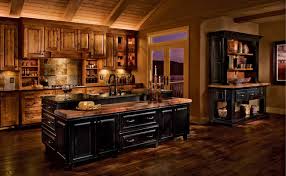 Rustic Birch Kitchen In Praline And Cherry In Vintage Onyx Kraftmaid Kitchen Cabinets Birch Kitchen Cabinets Rustic Kitchen