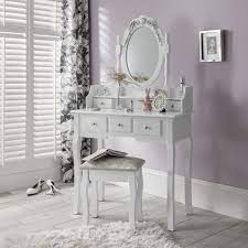 To realize your princess dream with this dressing table. Capri White Dressing Table Mirror And Stool Set Dresser Ebay