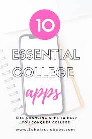 10 Essential College Apps College Apps College Survival Guide College Survival