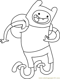 Lots of craft coloring pages to choose from. Adventure Time Finn Coloring Page For Kids Free Adventure Time Printable Coloring Pages Online For Kids Coloringpages101 Com Coloring Pages For Kids