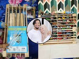 Lukisan alat dan bahan yang digunakan serta catatan. Diy Tempat Letak Kereta Hot Wheels Guna Rak Kasut Mingguan Wanita