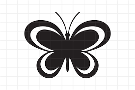 Free Free 189 Silhouette Simple Butterfly Svg SVG PNG EPS DXF File