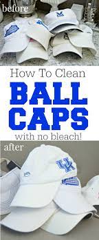 How To Clean Ball Caps With No Bleach Mom 4 Real Cleaning Hacks Ball Cap Cleaning