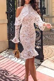 Elegant Lace Hollow Out Off Shoulder Bodycon Dresses Elegant Dresses For Women Elegant Dresses Casual Cocktail Dress